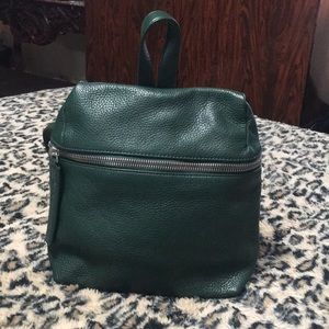 Kara Mini Backpack Forest Green Leather
